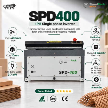 Cardboard Shredder Machine | SPD400 -1PH